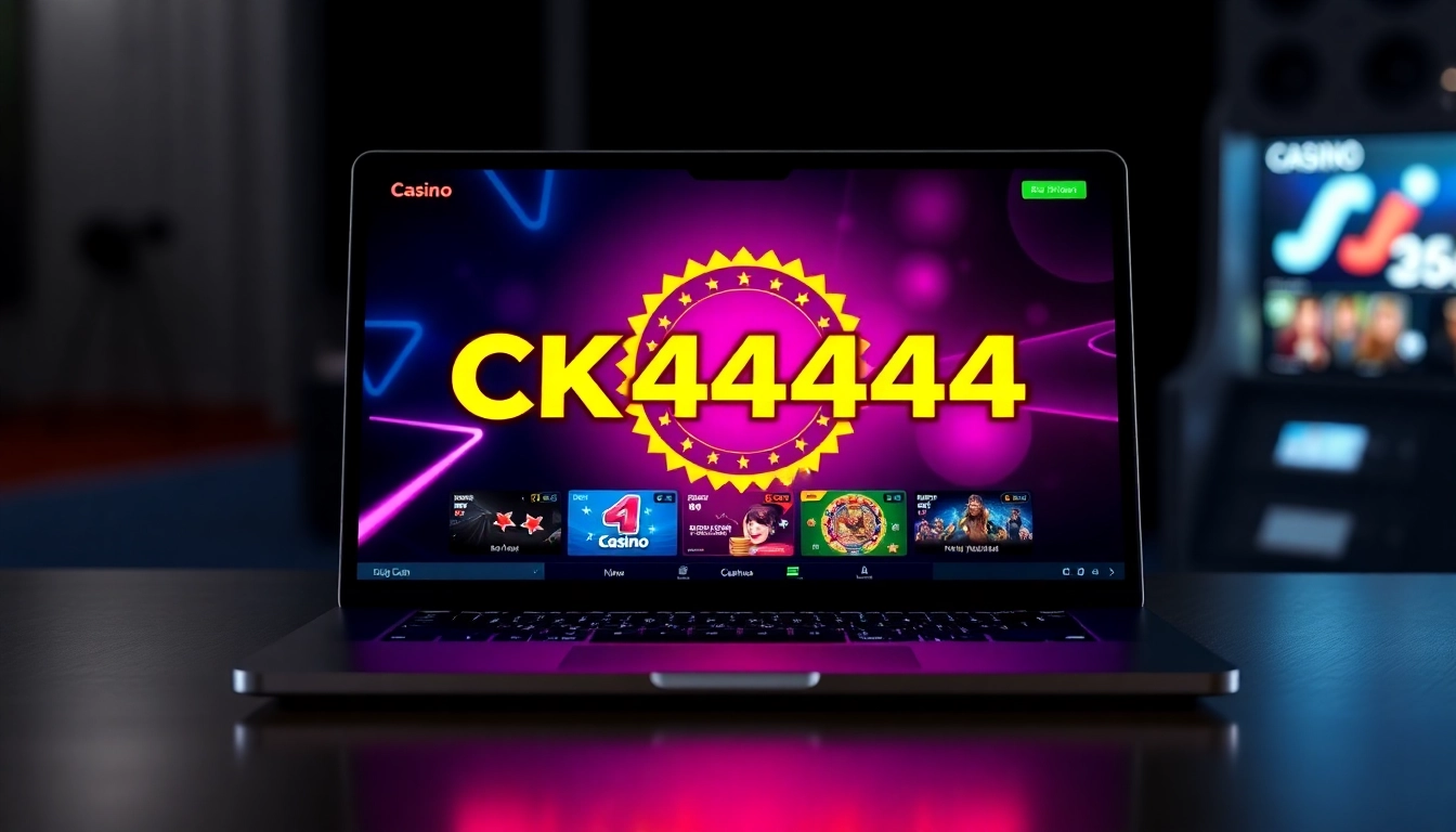 Effortless ck4444 com login through sleek platform interface; showcase of secure gaming environment and vibrant visuals for online betting enthusiasts.
