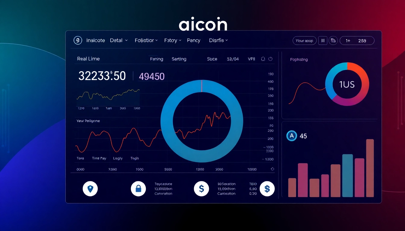 Real-time cryptocurrency market data displayed on aicoin官网 with dynamic charts and security features in a professional interface.