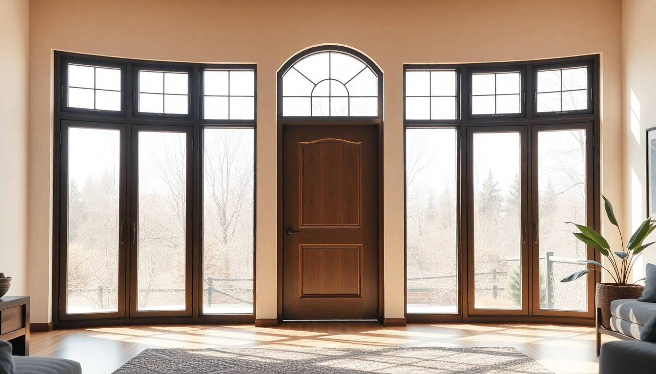 Experience energy-efficient window and door company designs in a bright showroom.
