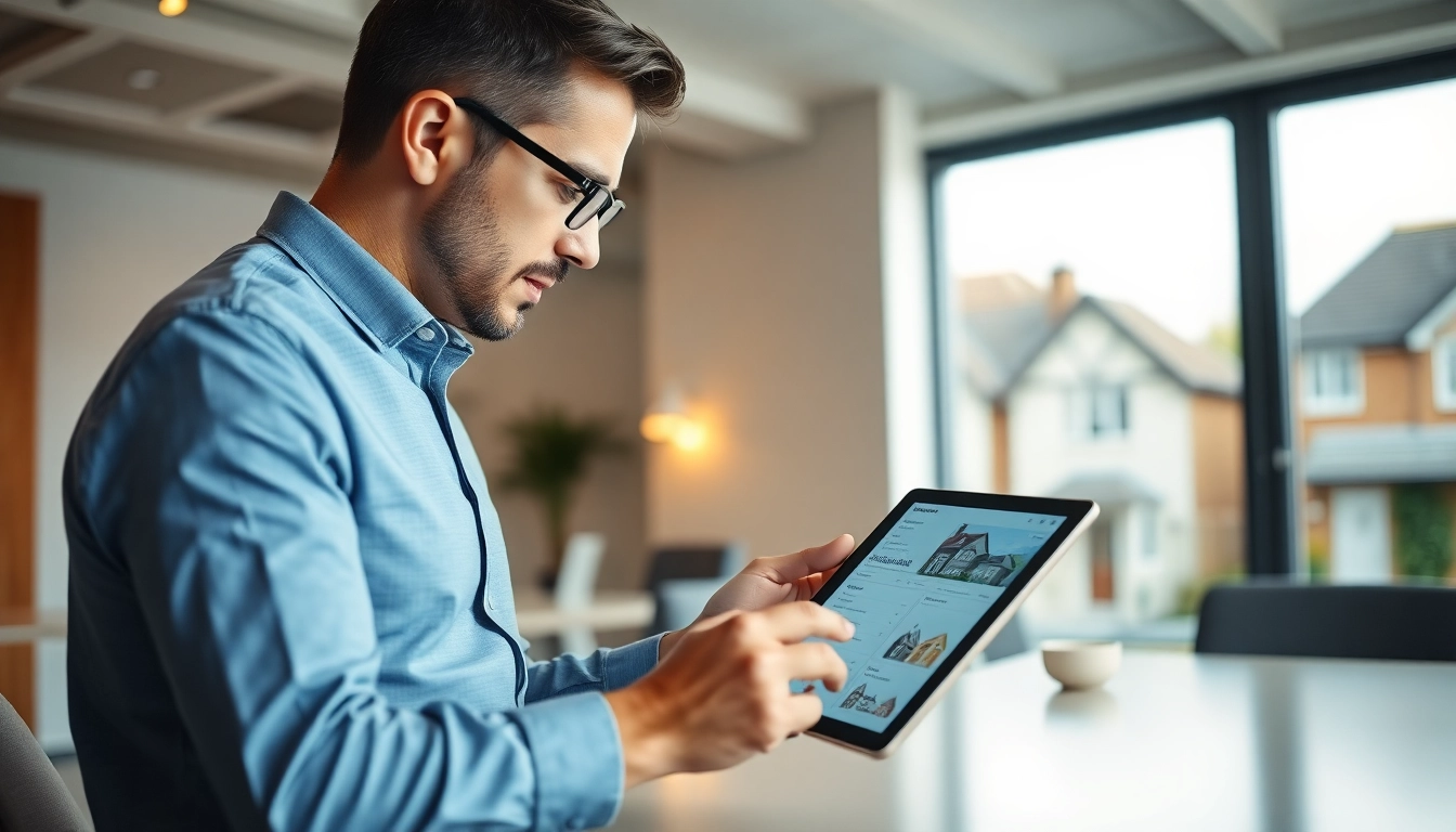 Landlord News UK highlights recent property market trends with a landlord analyzing data on a